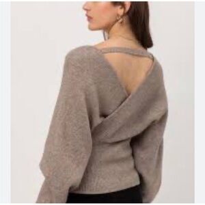 NWT Love Tree Wrap Sweater M